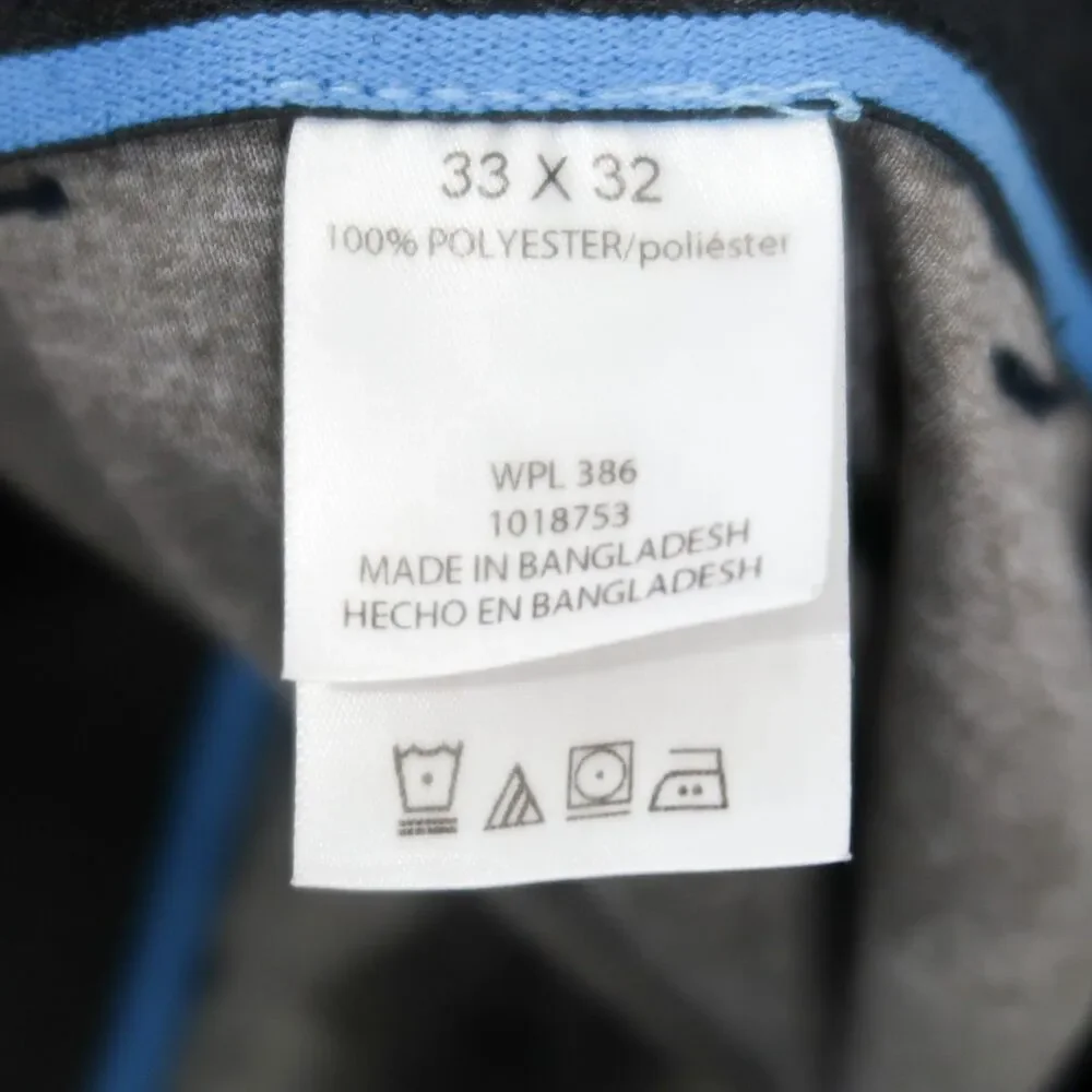 Haggar Mens H26 Pants Size‎ 33x32 Blue Active Stretch Active Fit